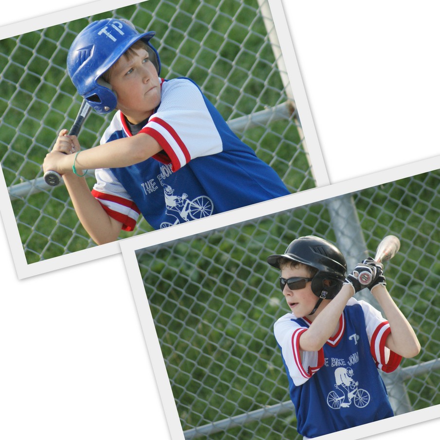 Top to bottom: Haydn (6) and Jacob (2) powered the Lizzies offensive assault against the Orioles.